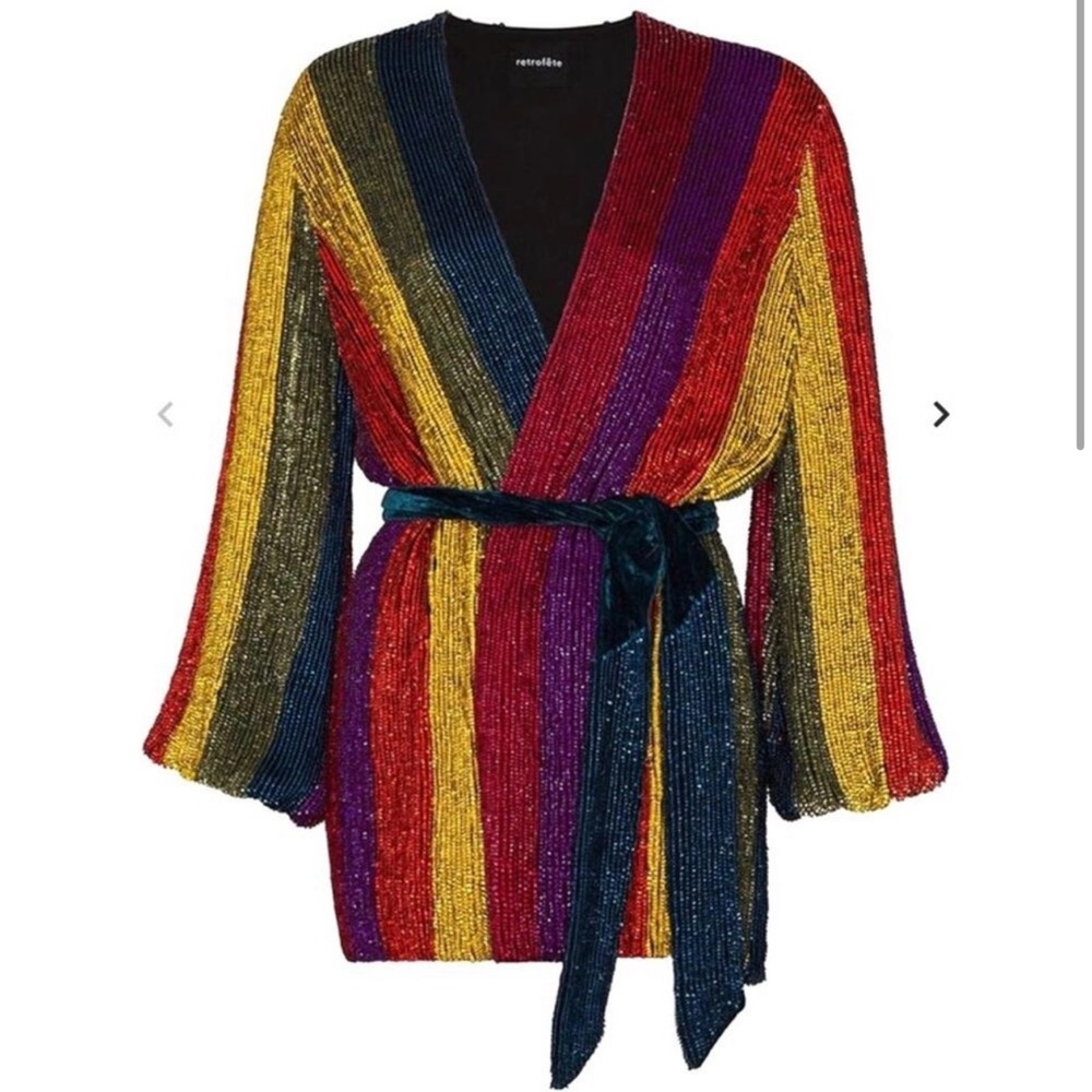 Retrofete Multi-Striped Gabrielle Dress